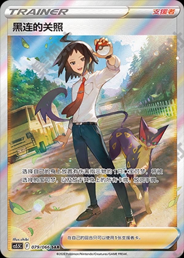Cheren's Care Pokemon Chinese Simplify CHS CS5.5C 079/066 SAR