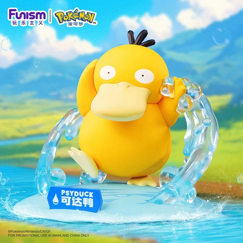 Funism Pokemon Psyduck/Slowpoke Mini Figurine Gift Pikachu Merchandise Creative Toy Small Size