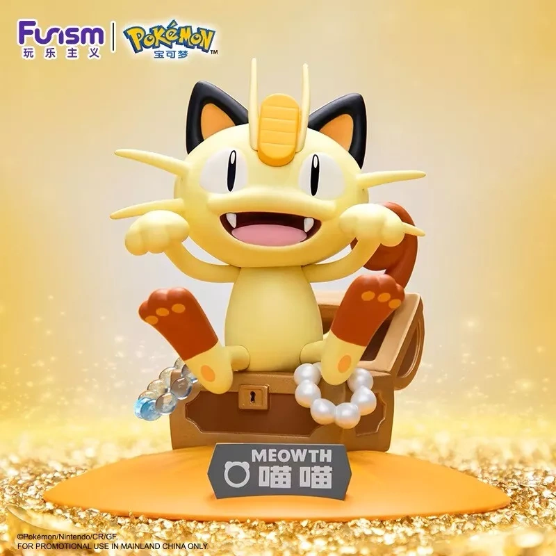 Funism Pokemon Mewtwo/Meowth Mini Figurine Gift Pikachu Merchandise Creative Toy Small Size