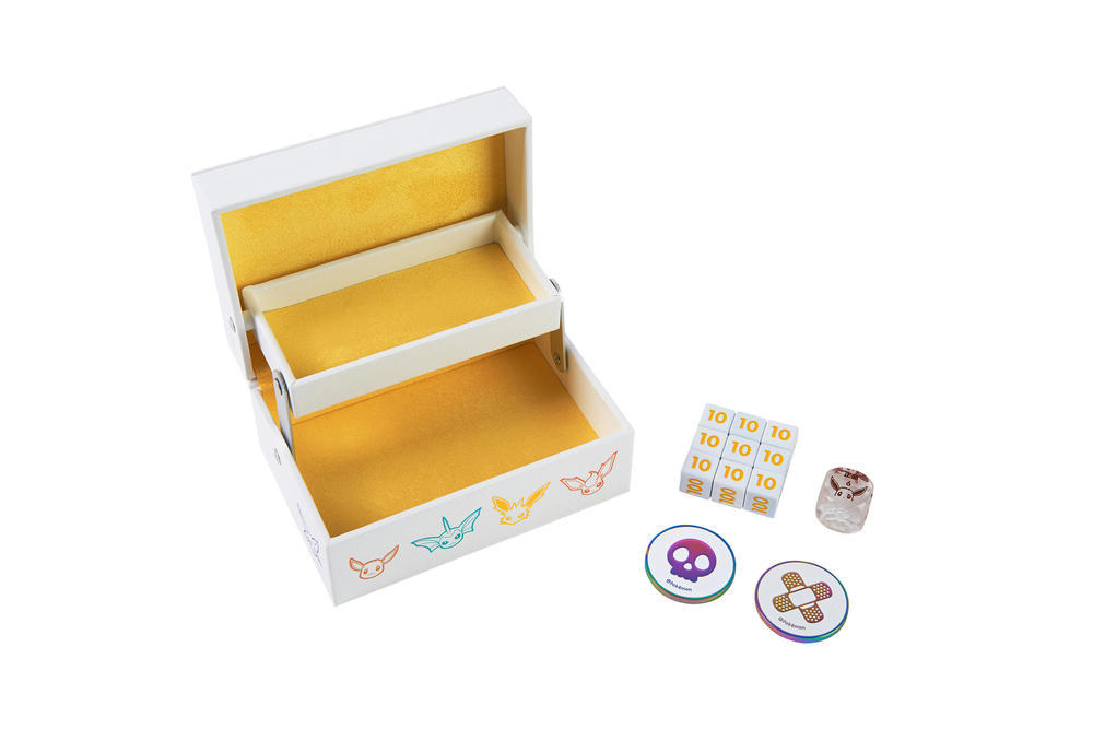 PTCG Eevee-themed battle accessories of Eevee Evolution Gift Box (battle mat / indicator set / deck storage box)