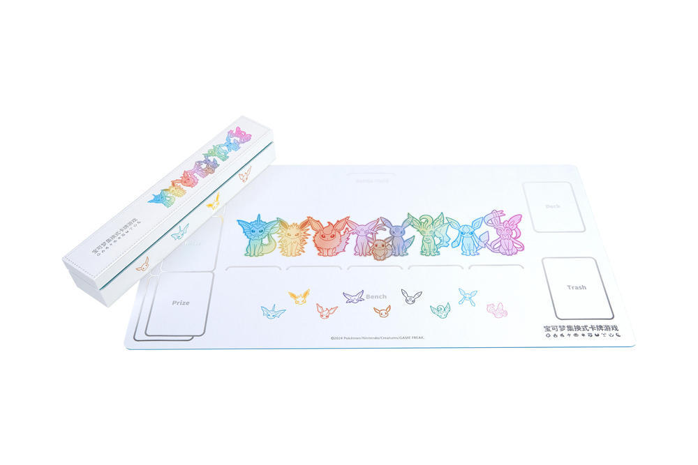 PTCG Eevee-themed battle accessories of Eevee Evolution Gift Box (battle mat / indicator set / deck storage box)