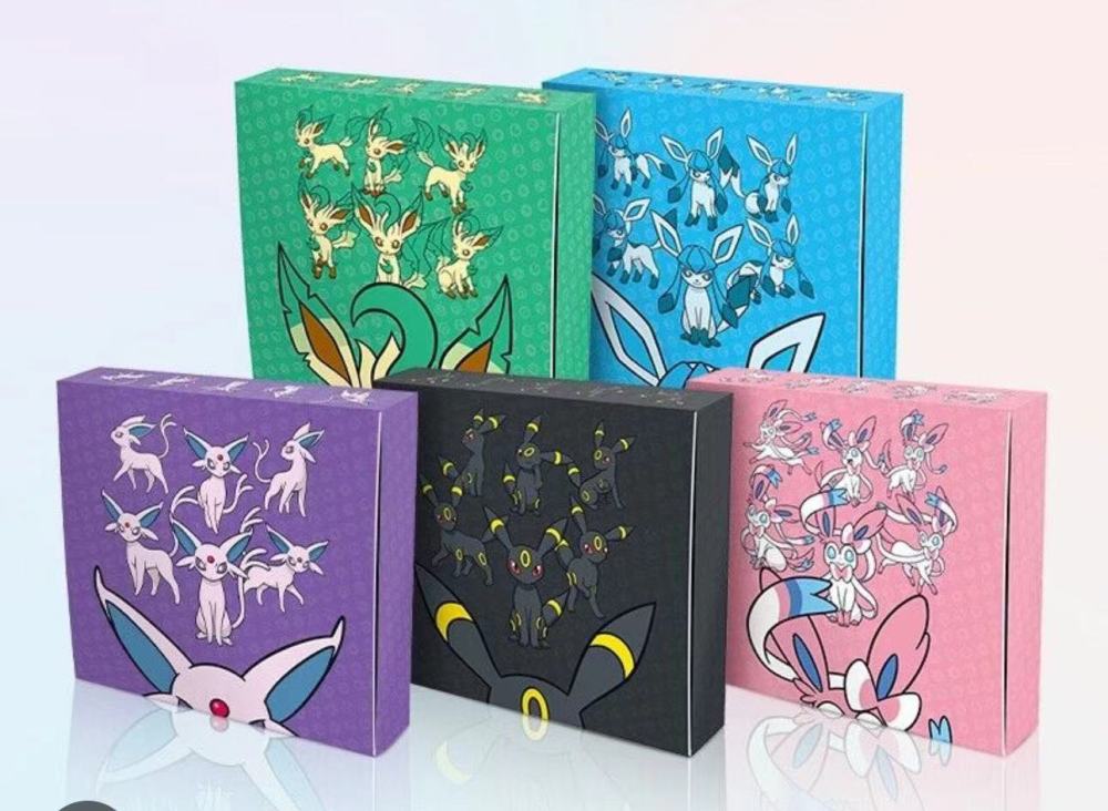 Pokemon TCG Simplified Chinese 2023 Exclusive Eevee GX Sealed Gift Box (Espeon / Glaceon / Sylveon / Leafeon / Umbreon)