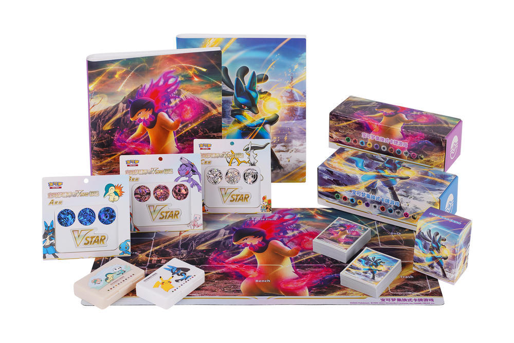 Pokémon TCG S-Chinese "Brave Enchanting Stars" Series Merchandise (Art card sleeves /Deck storage box /Card storage box /Single-player playmat /Card binder /Damage Counter Storage Box /Coins & VSTAR Marker)