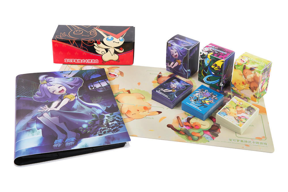 Pokémon TCG S-Chinese End Flame Dance Battle Accessories (Art card sleeves /Deck storage box /Card storage box /Single-player playmat /Card binder)
