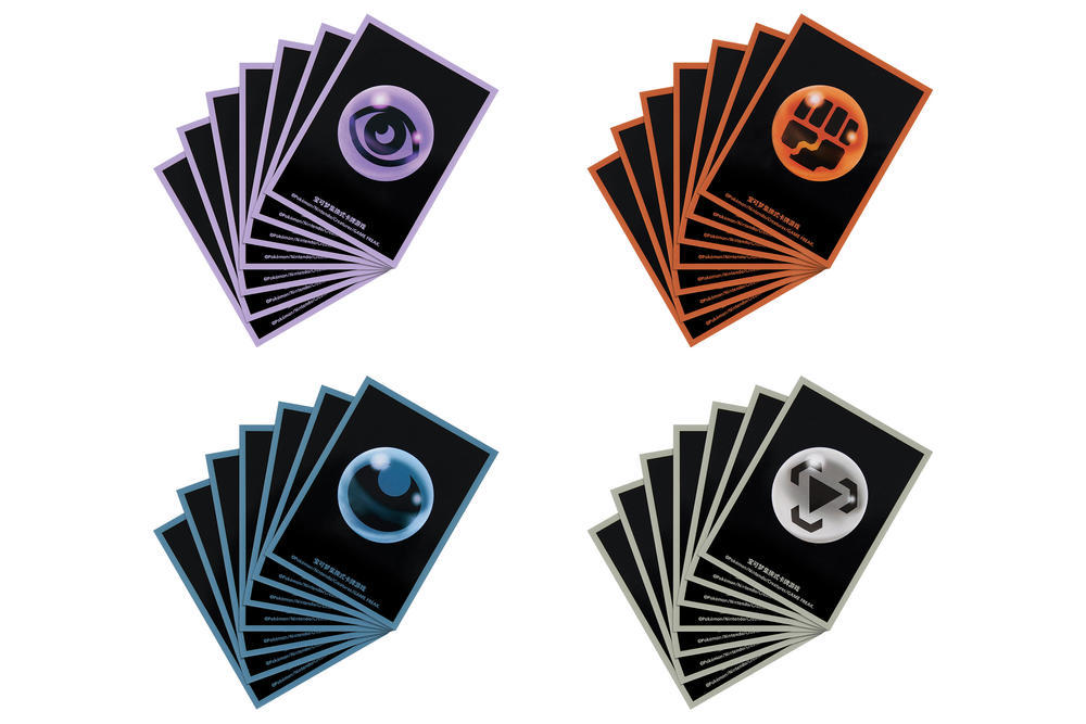 Pokémon TCG S-Chinese Basic Energy Series Pokémon Art Card Sleeves (Grass /Fire /Water/ Lightning/ Psychic/ Fighting/ Dark/ Steel)