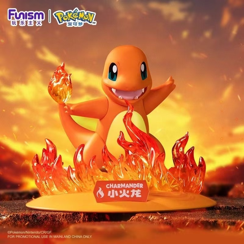 Funism Shining Moments Series Pokemon Starters Official Ornament Toy Peripheral (Bulbasaur /Charmander /Squirtle)