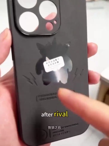 Creative and Cool Laser Gengar Mobile Phone Cases for All iPhone Models Dirt-Resistant Anti-Fall Silicone Embossed Good Hand Feel