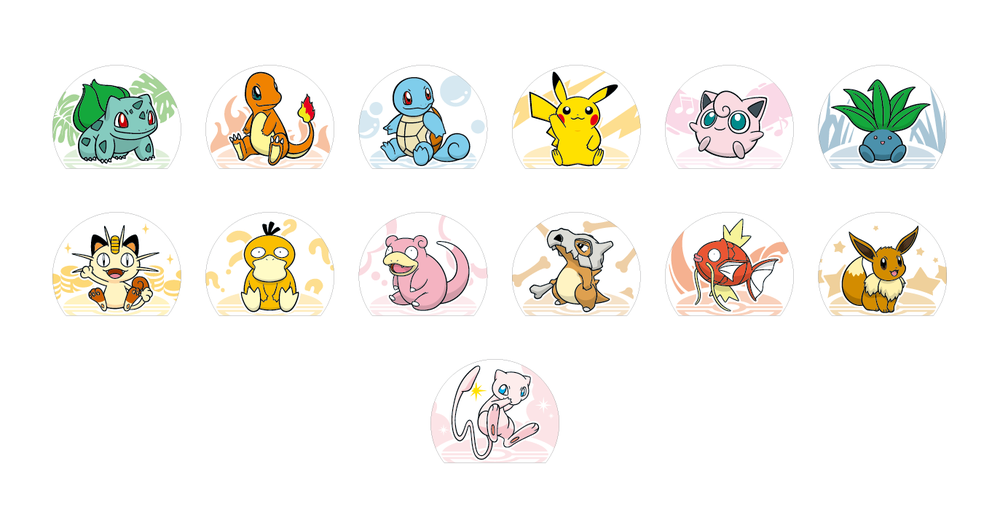 PTCG S-Chinese Collect 151 Pokemon Clip & Stand Set
