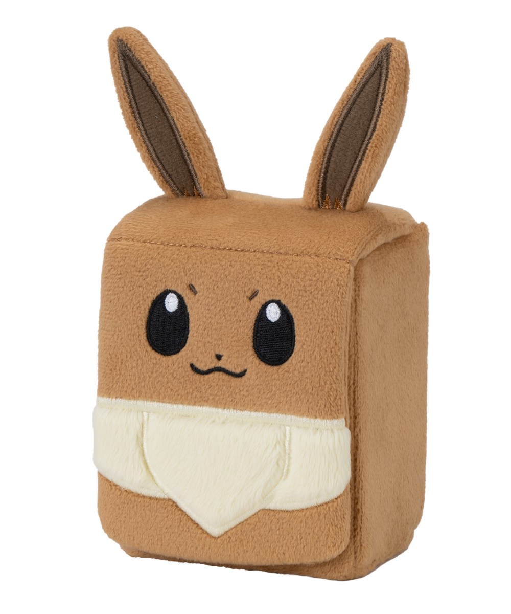 Pokemon TCG S-Chinese Collectible 151 Plush Deck Storage Box Set (Pikachu /Eevee)