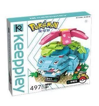 Official Pokémon Venusaur Building Blocks Set 497Pcs Creative Fun Toy - NEW