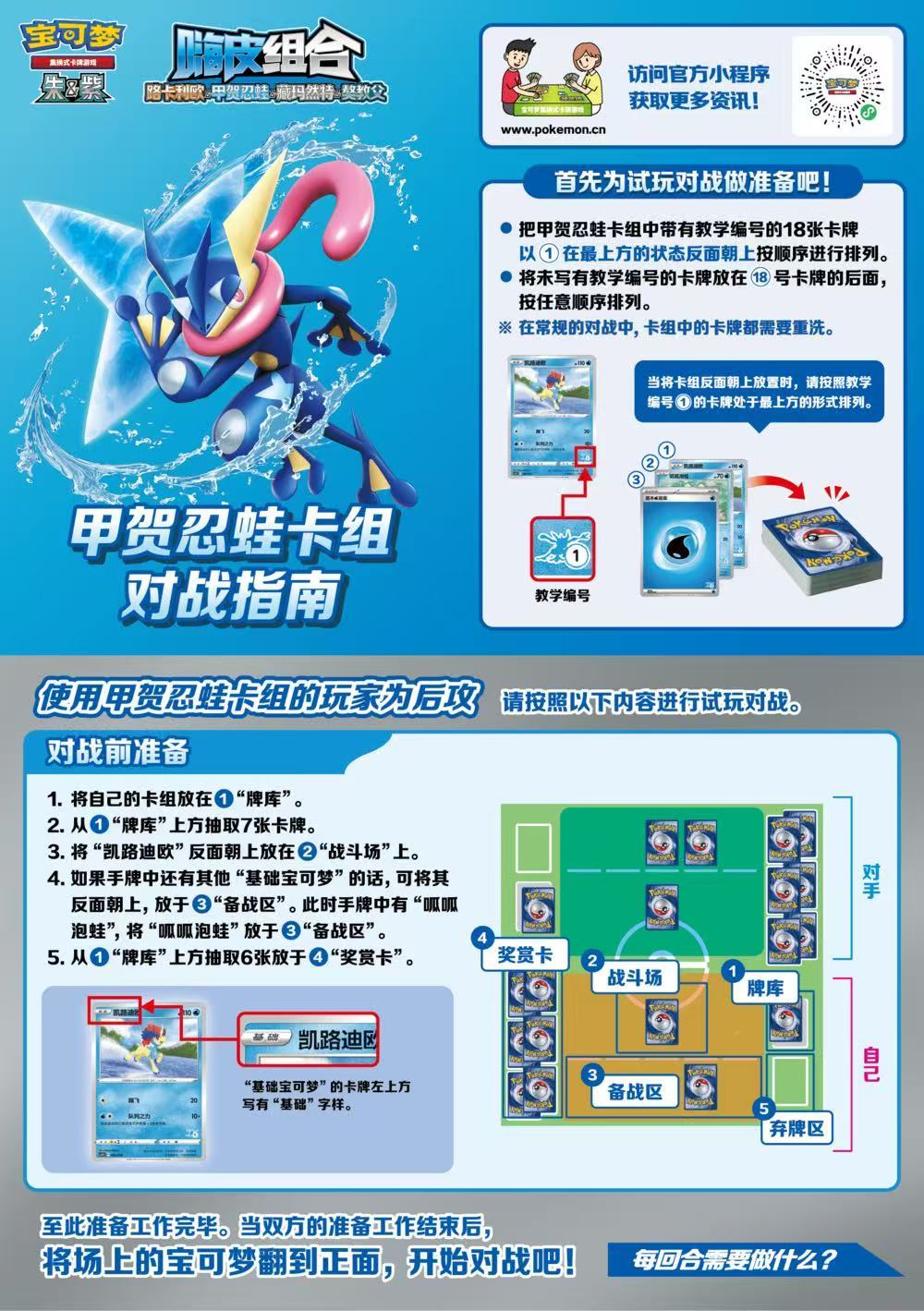 Pokemon TCG S-Chinese Scarlet & Violet Happy Combo Start Deck CSVH2C (Lucario / Greninja / Zarude / Gutsy Dogfather)
