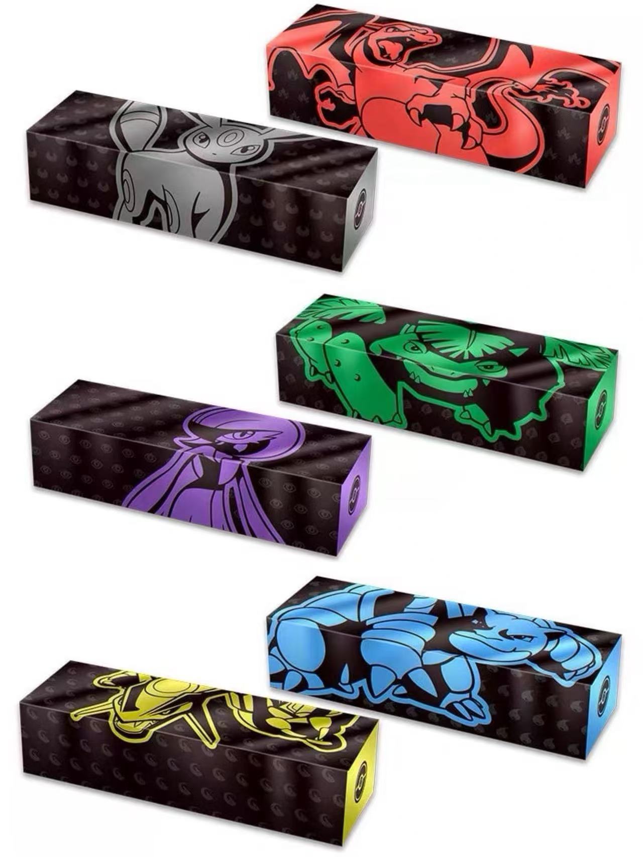 Pokemon Chinese 25th Anniversary 6Pcs Reinforced Boxes Set Charizard Etc Sealed