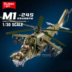 Sluban Military Tank Transport Helicopter Gunship Model Bricks Infantry Fighting Vehicle Weapon DIY Creative Building Block Toys