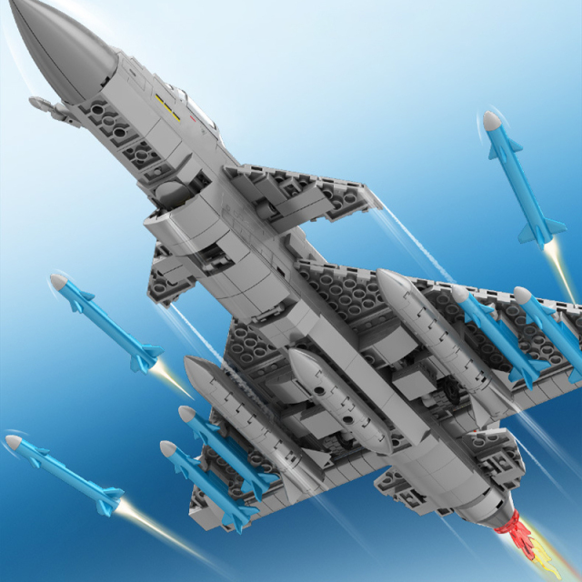 Sembo 202228 MOC Military Building Blocks J-108 Fighter 757PCS Gun Minifigure Weapons Toys Children Gifts Boys Compatible