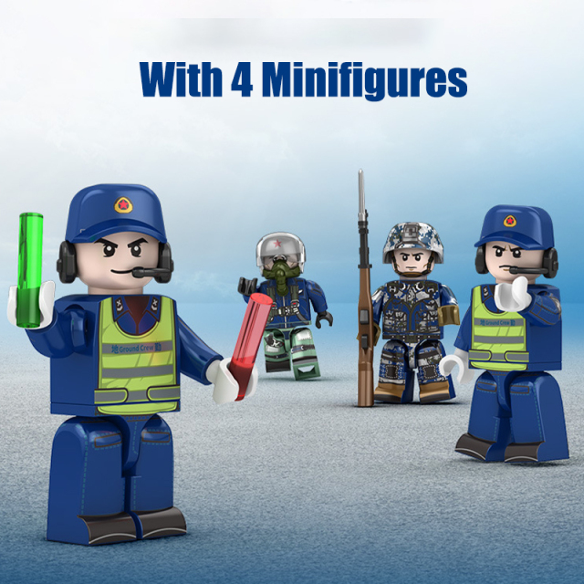 Sembo 202228 MOC Military Building Blocks J-108 Fighter 757PCS Gun Minifigure Weapons Toys Children Gifts Boys Compatible