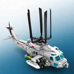 Sembo 202229 MOC Military Building Blocks Navy type Z-20 Helicopter Minifigure Weapons Toys Children Gifts Boys Compatible