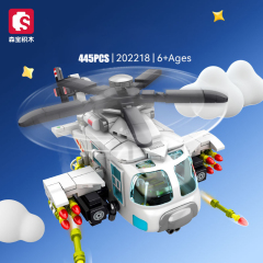 Sembo 202218 MOC Military Building Blocks Multipurpose Carrier-based Fighte 960PCS Gun Minifigure Weapons Toys Children Gifts