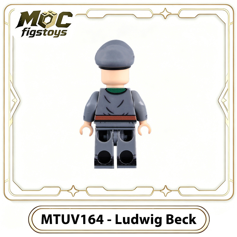 WW2 German Army General Ludwig Beck Custom Military Minifigure Building Block Toy Historical Commander Collection Gifts Toys MTUV164