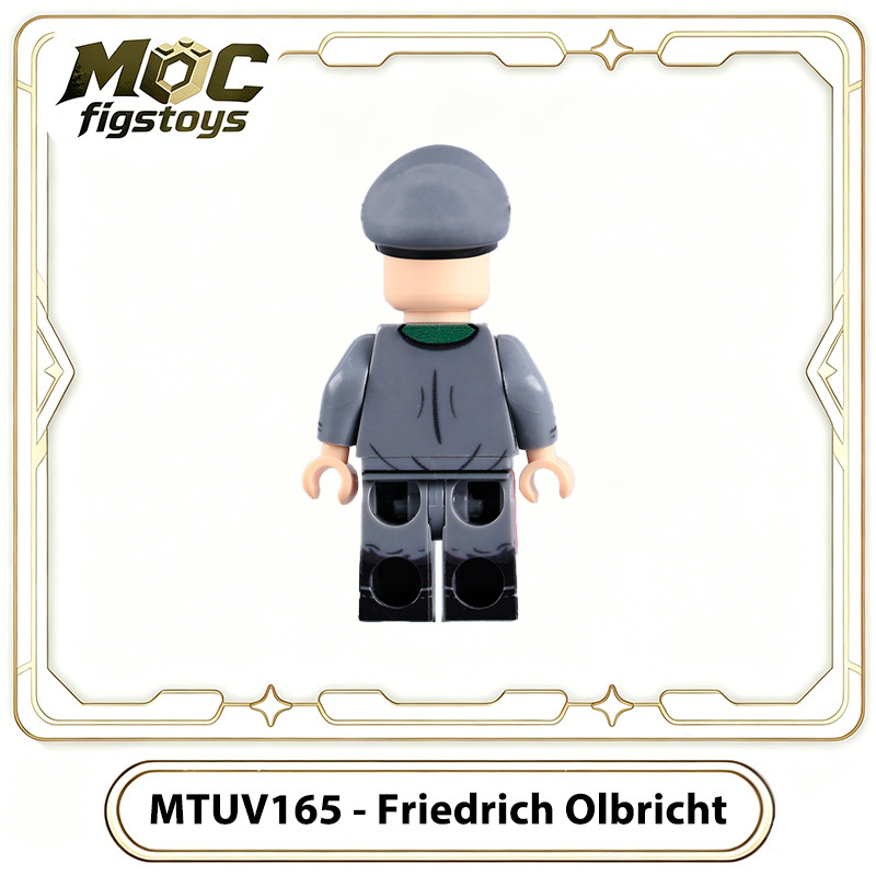 WWII German Army Officer Friedrich Olbricht Custom Military Solider Minifigre Building Block Toy Historical Collection Gifts MTUV165