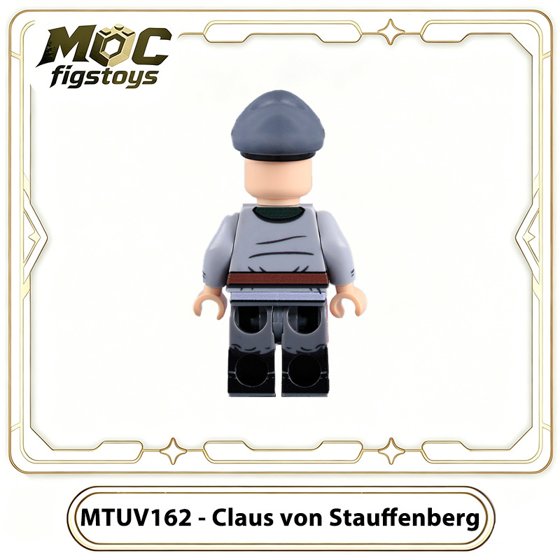 WW2 German Officer Minifigure Claus von Stauffenberg Building Blocks Oberst Colonel Valkyrie Operation Historical Collection Toy Gifts MTUV162