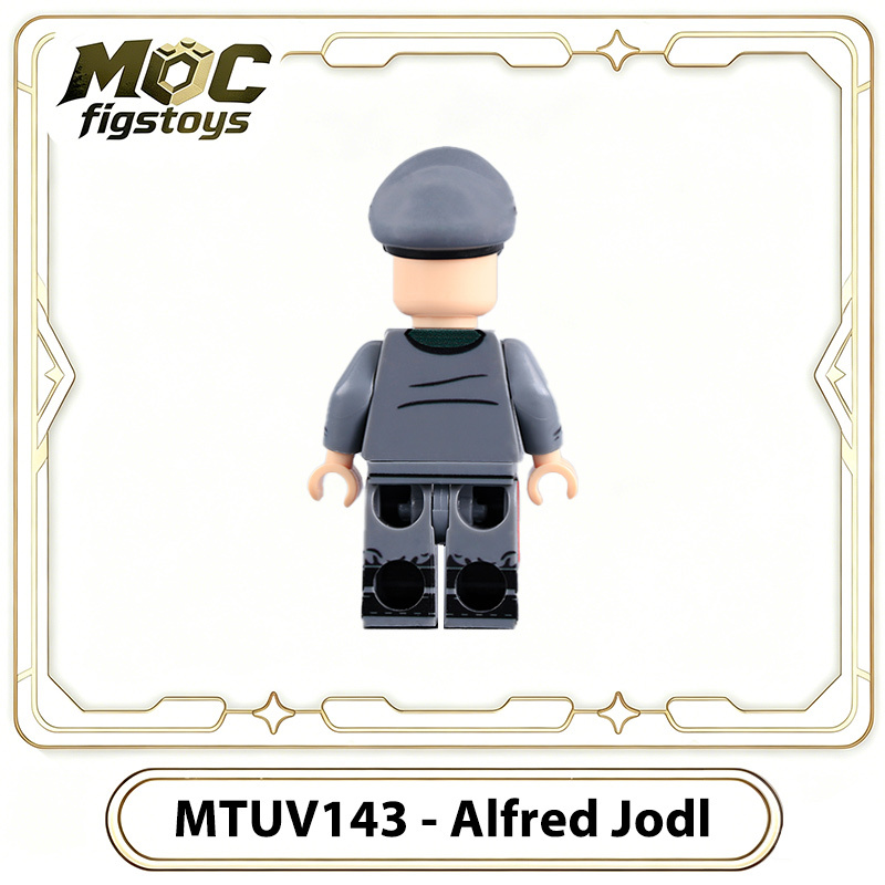WWII German Generaloberst Alfred Jodl OKW Colonel General Minifigure Building Block Custom UV Printed Brick Military History Toys Gifts MTUV143