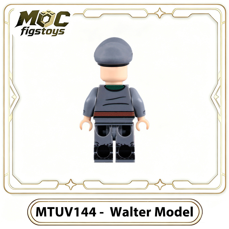 WWII German Generalfeldmarschall Walter Model Field Marshal Miniigure Building Block Custom UV Printed Military Master of Defense Toy Gifts