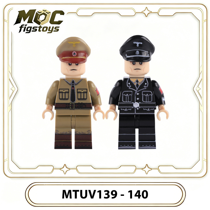WWII German Political Officer Rudolf Hess Deputy Führer Historical Minifigure Building Block Solider Model Toy Gifts MTUV139 MTUV140