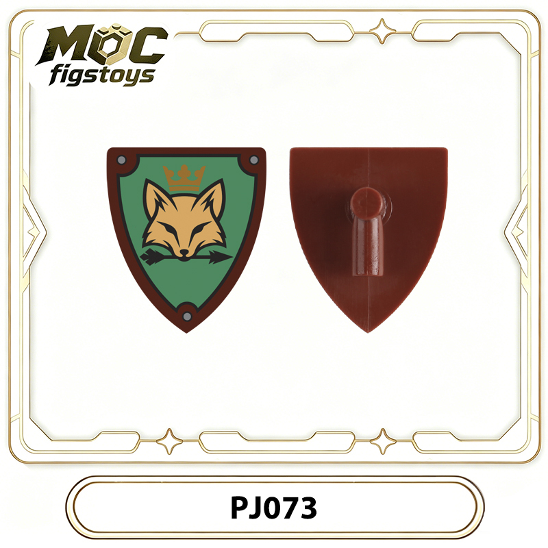Medieval Knight Shield Minifigures Accessories Heraldic Castle Warrior Armor Building Blocks Pack Ccis4lore Collection Toys Gifts PJ066-075