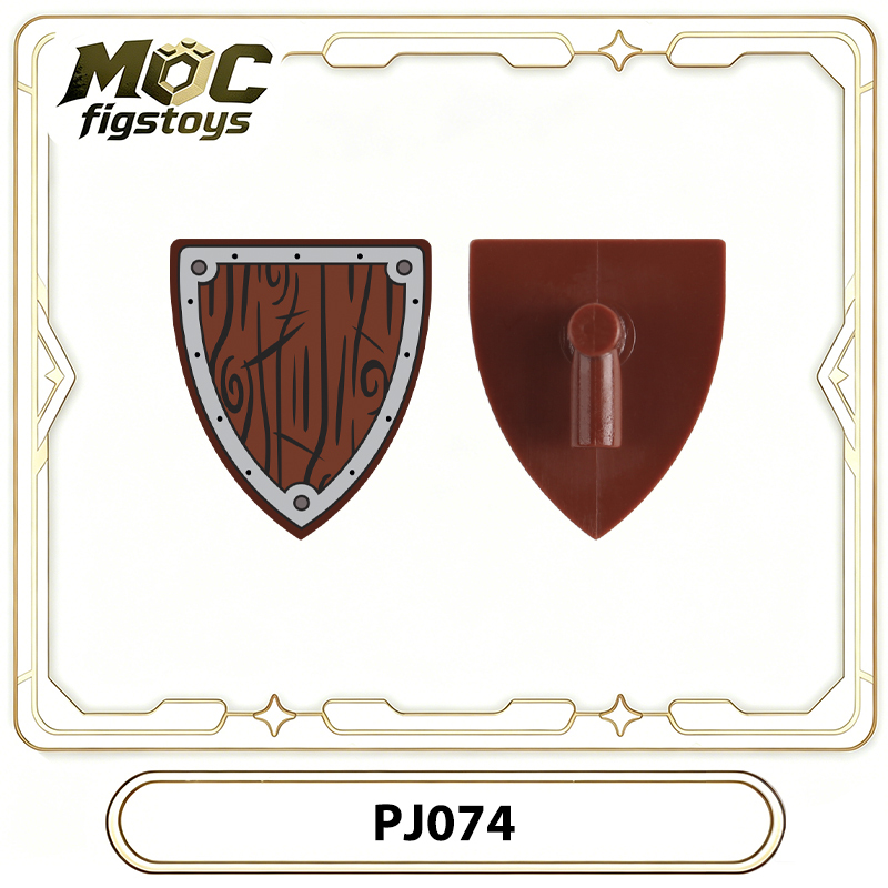 Medieval Knight Shield Minifigures Accessories Heraldic Castle Warrior Armor Building Blocks Pack Ccis4lore Collection Toys Gifts PJ066-075
