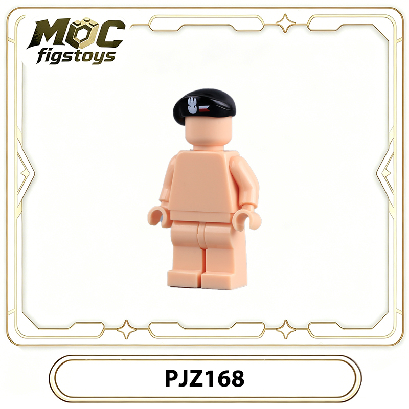 WW2 Polish Home Army Helmet Accessory Custom Minifigure MTZ055 Building Block Gear Polish Resistance Military Compatible Toy Gifts PJZ168