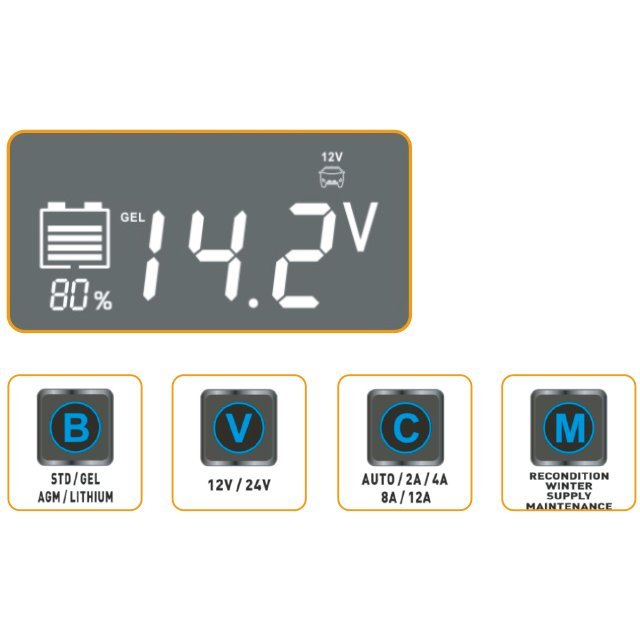 12A Smart Battery Charger(BCN-12000)