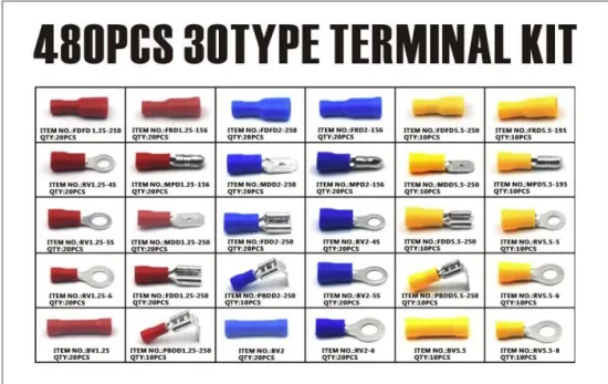 480PCS  Terminals Assortment Kit(T205-0005)
