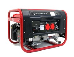 6500W Gasoline/LPG Dual Fuel Generator with Wheels for Field Work