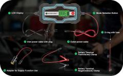1A 6-Steps Fully Automatic Battery Charger 6V/12V BCA-1000 Battery Charger