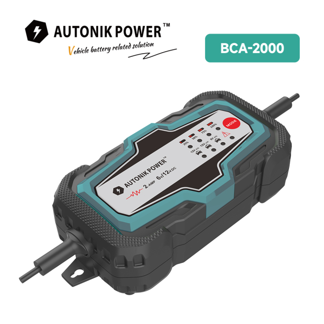 2A 6-Steps Fully Automatic Battery Charger 6V/12V BCA-2000 Battery Charger