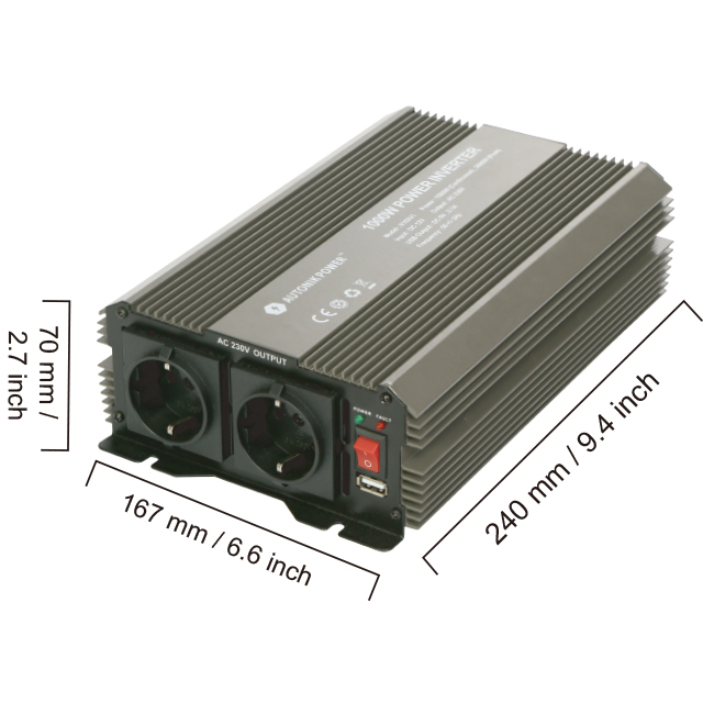 1200W/2400W Modified Sine Wave Inverter(INE-1200)