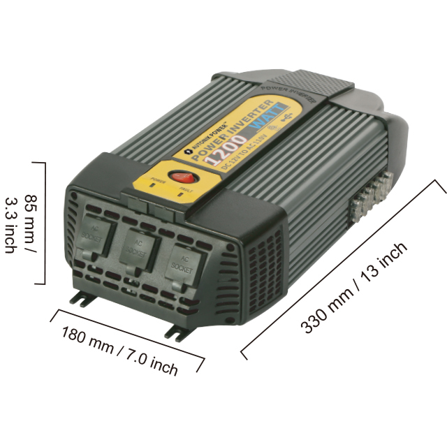 1200W/2400W Modified Sine Wave Inverter(INU-1200)