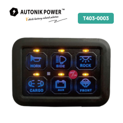 6 Gang Panel Switch for Car /Marine/ Boat /RV /ATV /UTV(T403-0003)
