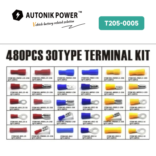 480PCS  Terminals Assortment Kit(T205-0005)