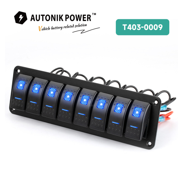 8 Gang Panel Switch  (T403-0009)