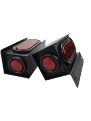 Long Haul New Trailer/Truck Steel Housing Box with Oval Tail Light & Round LED Lights