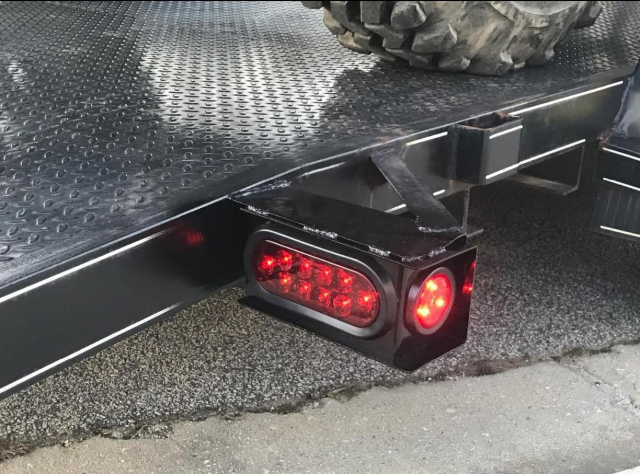 Long Haul New Trailer/Truck Steel Housing Box with Oval Tail Light & Round LED Lights