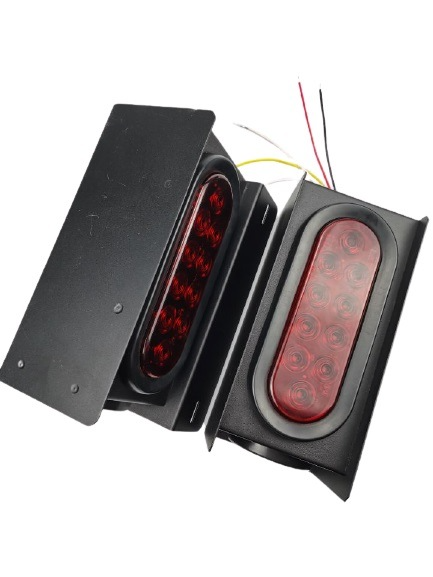 Long Haul New Trailer/Truck Steel Housing Box with Oval Tail Light & Round LED Lights