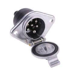 Trailer Socket 7PIN Aluminum 24V N-Type