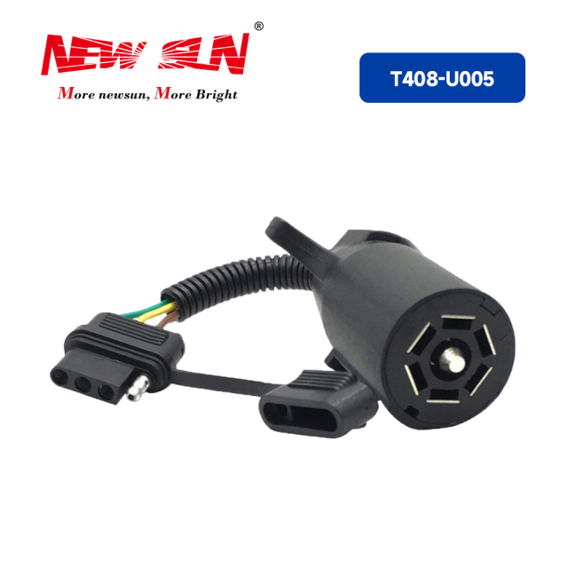 Trailer Connector 7PIN to 4PIN Blade Adapter
