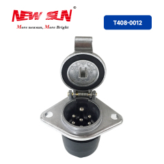 Trailer Socket 7PIN Aluminum 24V N-Type