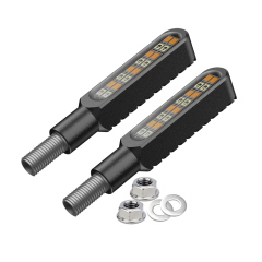 Turn Signal Motorcycle Lamp Dual Color Slide Indicator Light