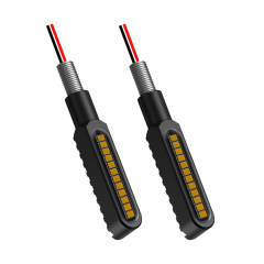 Turn Signal Motorcycle Lamp Dual Color Slide Indicator Light