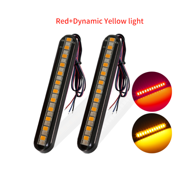 Turn Signal Light 24LED Dual Color for Motorcycle Directional Light