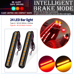 Turn Signal Light 24LED Dual Color for Motorcycle Directional Light